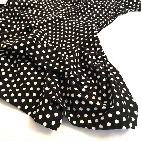 Black & White Polka Dot Pouf Bottom Layered Dress - Picture 3 of 5